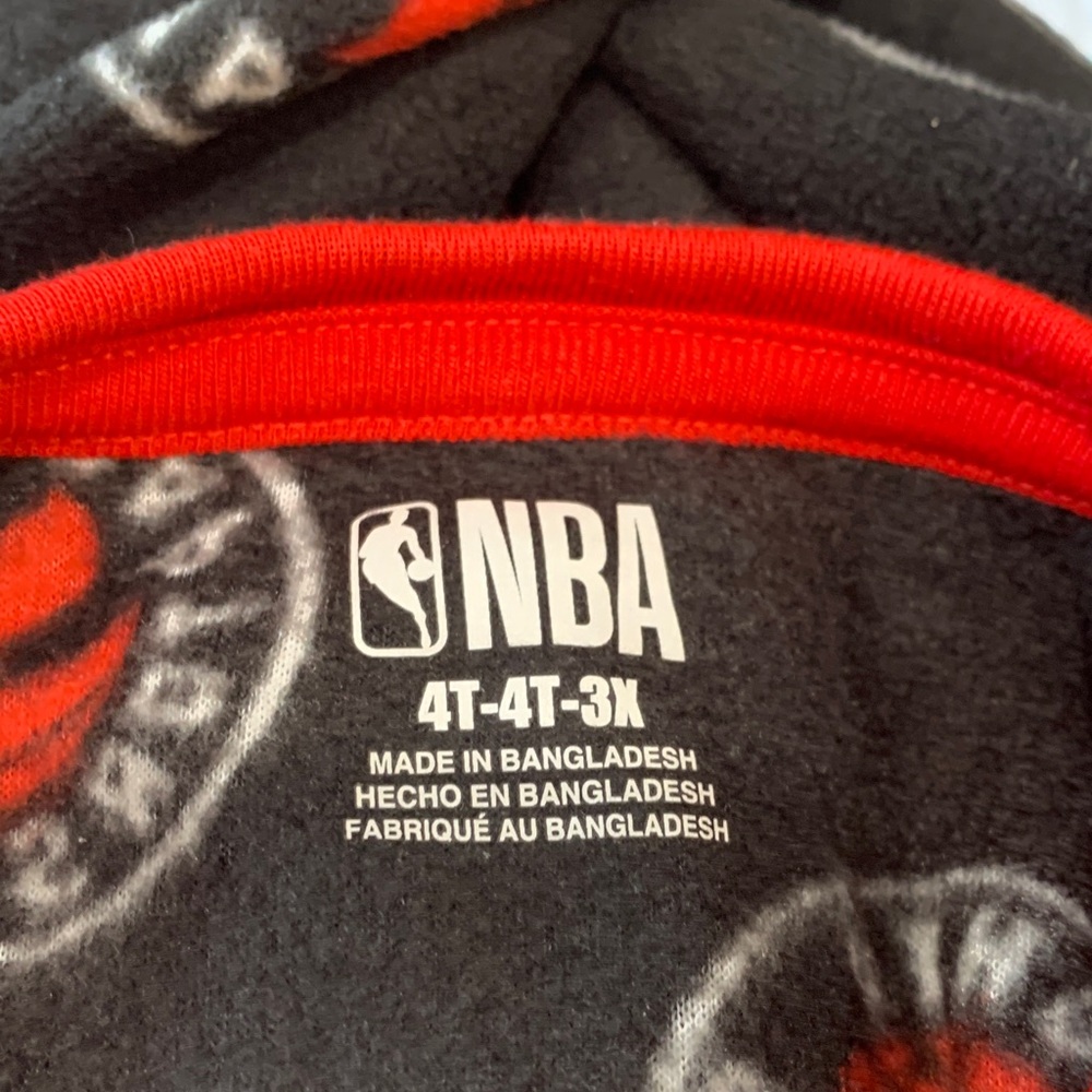 Kids Black and Red Raptors One Piece - Picture 2 of 2